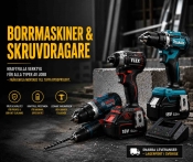 Borrmaskiner och skruvdragare