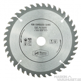 046002 Tamo Saw Blade 165 mm för battericirkelsåg 1,6 mm