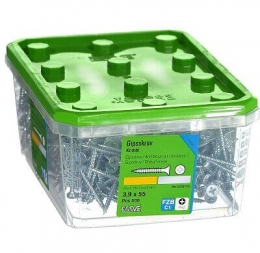 Kombi Gipsskruv för trä-/stålregel, blankförzinkad