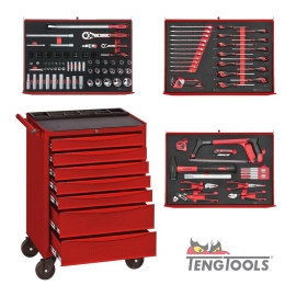 Teng Tools TCMME174 174 delars komplett verktygsvagn