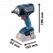 Bosch Mutterdragare GDS 18V-EC 300 SOLO L-BOXX