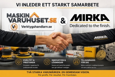 Maskinvaruhuset.se och Mirka inleder samarbete