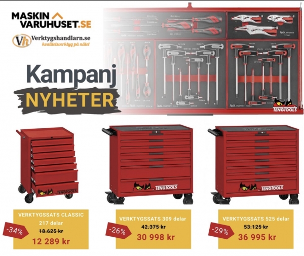 Teng Tools Verktygsvagnar - Kampanjpriser!