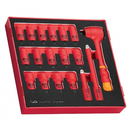 Hylsnyckelsats VDE 1000V Teng Tools TEDV3818