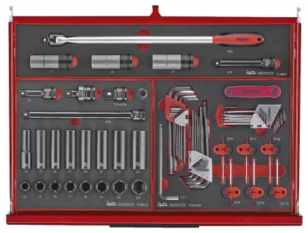 VERKTYGSSET 418 DELAR TENG TOOLS RÖD