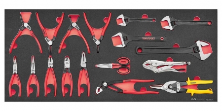 VERKTYGSSET 309 DELAR TENG TOOLS RÖD 37 TUM FOAM SITE