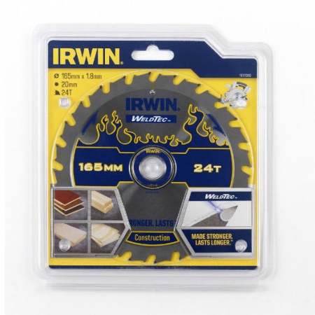 Irwin Weldtec Cordless 165 mm / 24t Sågklinga för trä