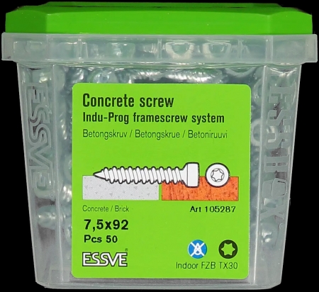 INDU-PROG CONCRETE SCREW 7,5X92 EZP