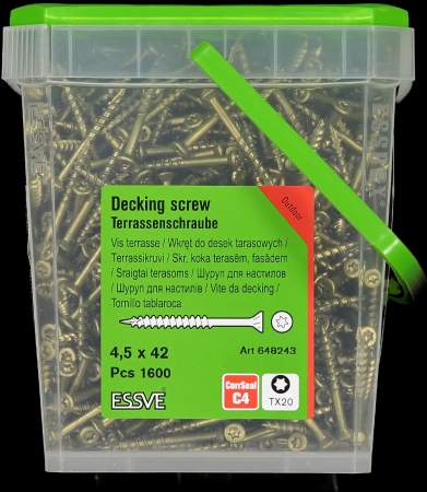 TRALLSKRUV CLASSIC CORRSEAL TX20 4,5X42 1600ST