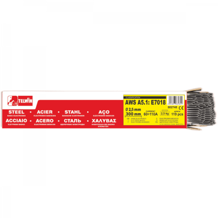 Svetselektroder Telwin Basiska MMA-elektroder 119 st, diameter 2,5 mm