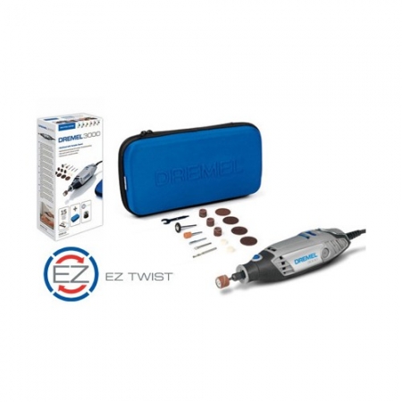 Dremel 3000-15 med 15 tillbehör och väska