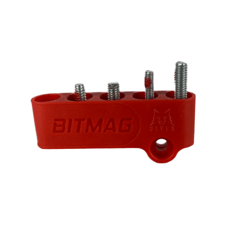 Bitshållare BITMAG komposit röd