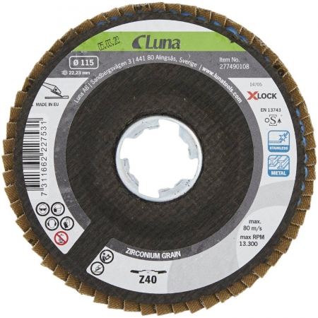 Lamellrondell X-lock P40 115mm