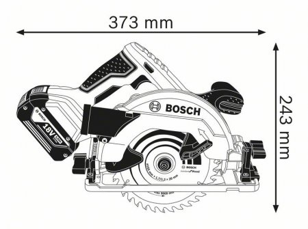 Bosch GKS 18V-57G SOLO C&G