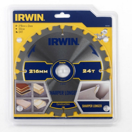 Sågklinga Irwin Construction 126 mm / 24t för trä